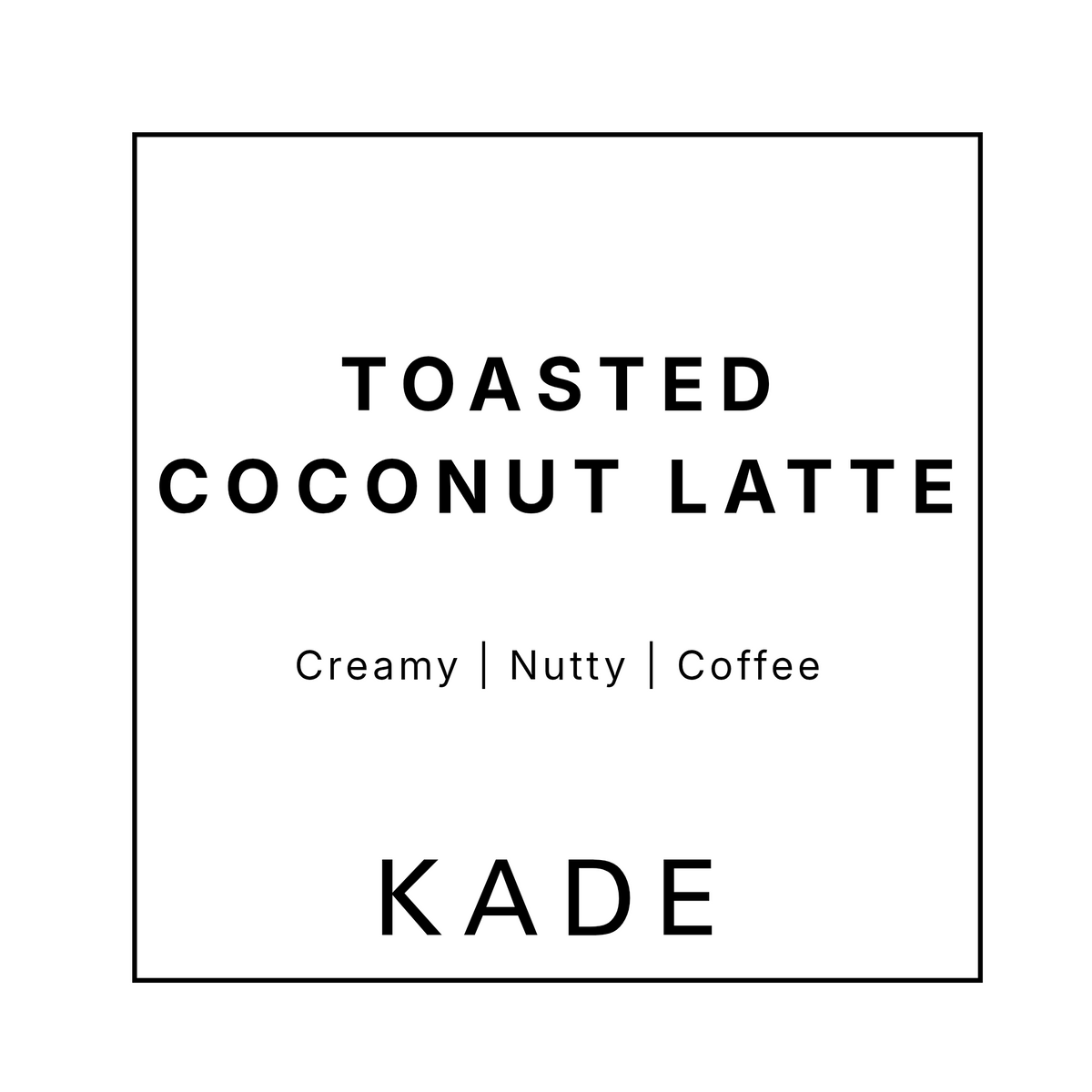 TOASTED COCONUT LATTE - 3 oz Soy Candle